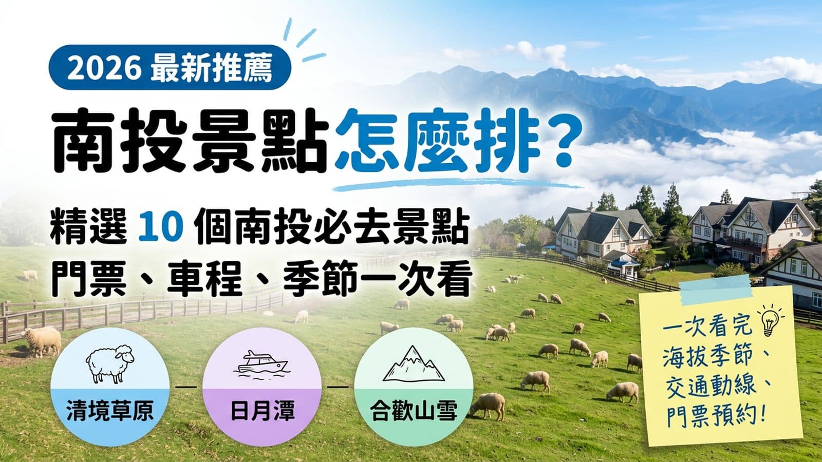 南投景點怎麼排?10 個必去景點、門票與車程一次看